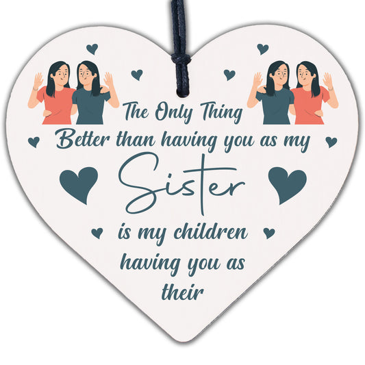 Gift For Auntie Birthday Christmas Engraved Heart Sister Gift Thank You Keepsake