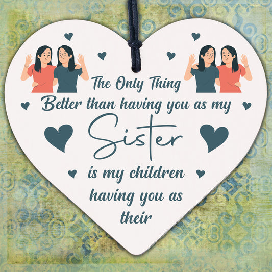 Gift For Auntie Birthday Christmas Engraved Heart Sister Gift Thank You Keepsake