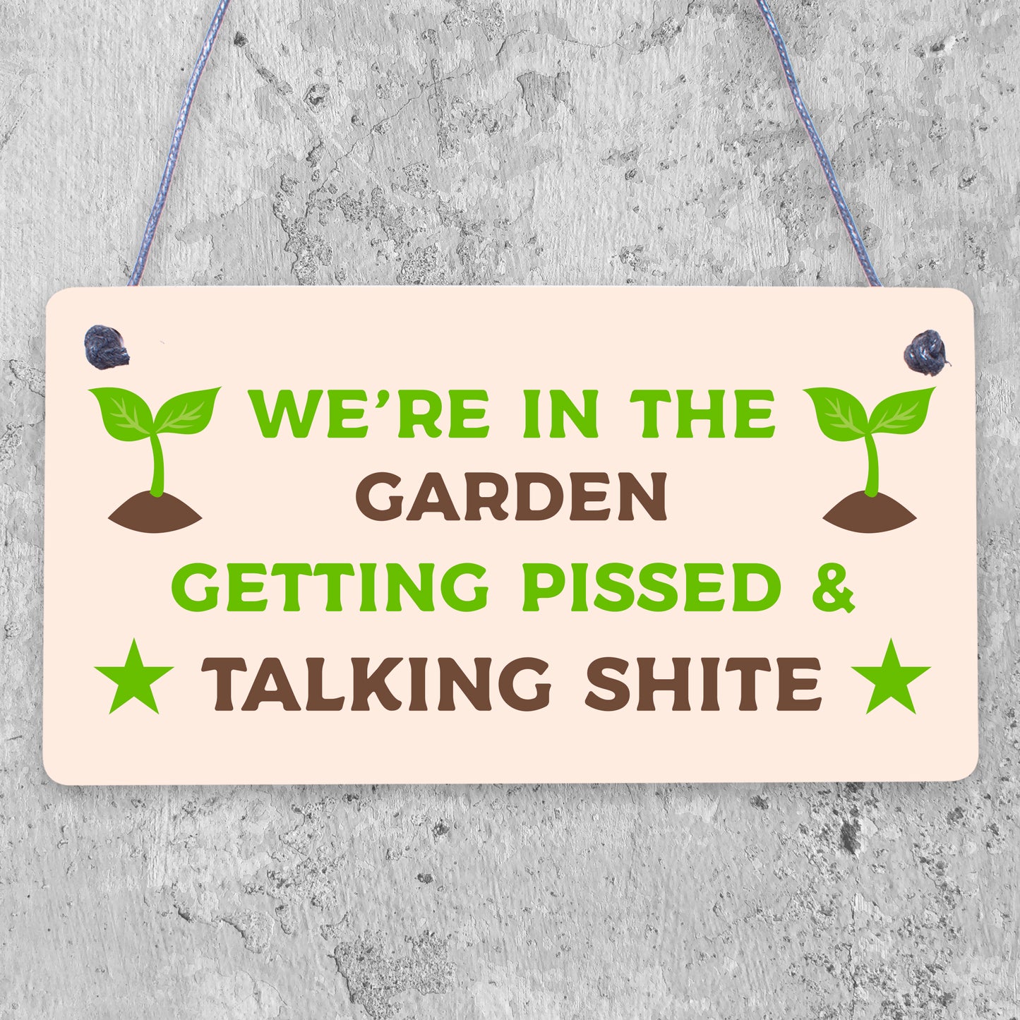 Garden Plaque Garden Bar Sign Shed Summerhouse Friendship Funny Alcohol Gift