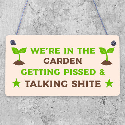 Garden Plaque Garden Bar Sign Shed Summerhouse Friendship Funny Alcohol Gift