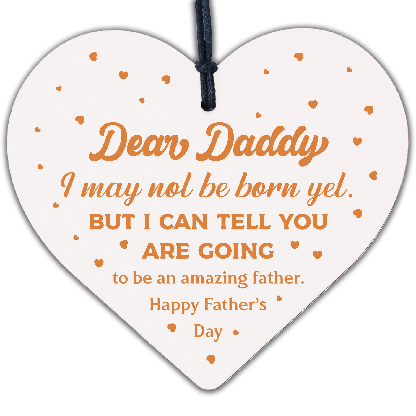 Father's Day From Bump Gift Heart Dad To Be Daddy Card Baby Son Daughter Present