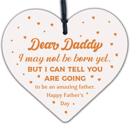 Father's Day From Bump Gift Heart Dad To Be Daddy Card Baby Son Daughter Present