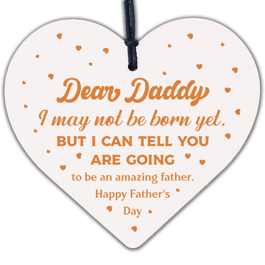 Father's Day From Bump Gift Heart Dad To Be Daddy Card Baby Son Daughter Present