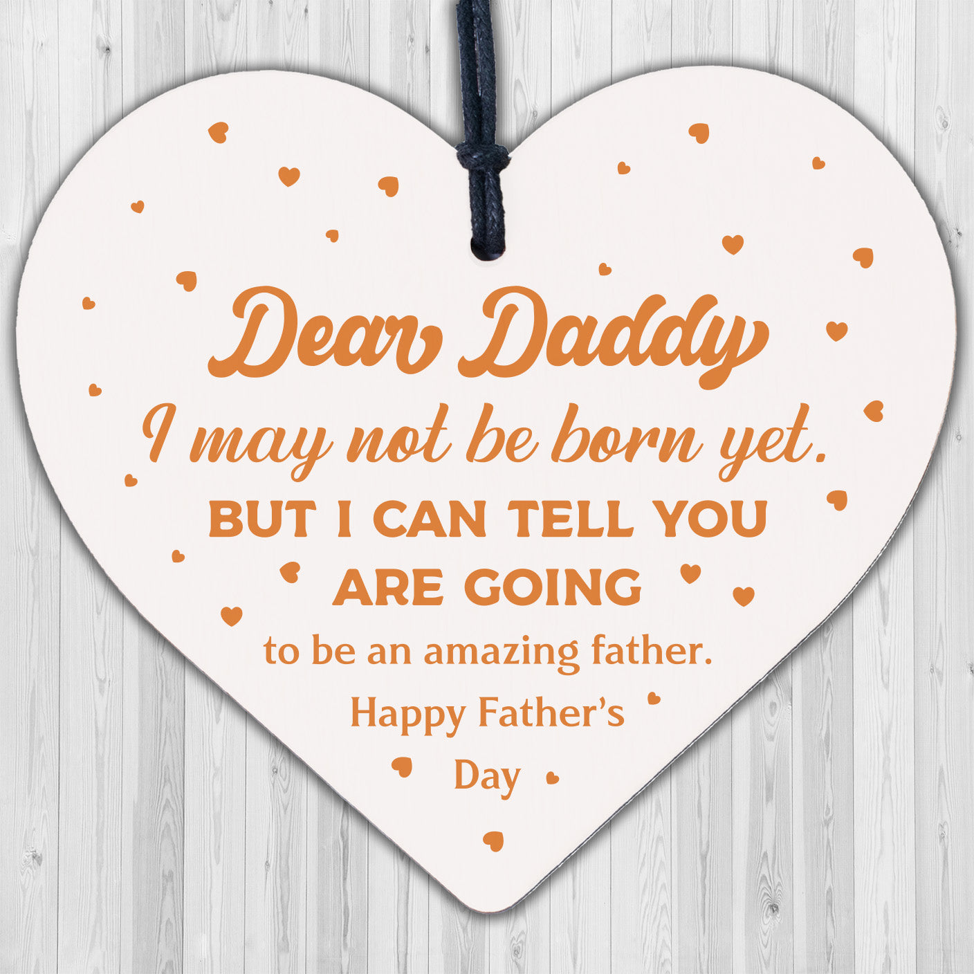 Father's Day From Bump Gift Heart Dad To Be Daddy Card Baby Son Daughter Present