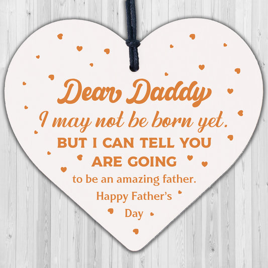 Father's Day From Bump Gift Heart Dad To Be Daddy Card Baby Son Daughter Present