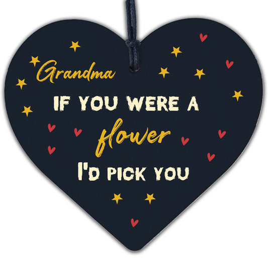 Gifts For Grandma Grandparents Wooden Heart Sign Birthday Christmas Gifts