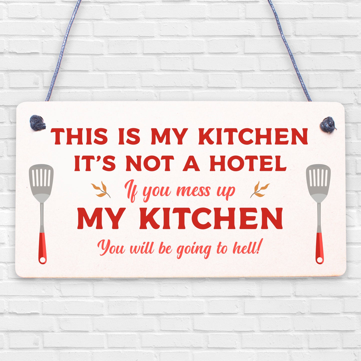 Vintage This Is My Kitchen Funny Plaque Shabby Chic Kitchen Wall Retro Sign Gift