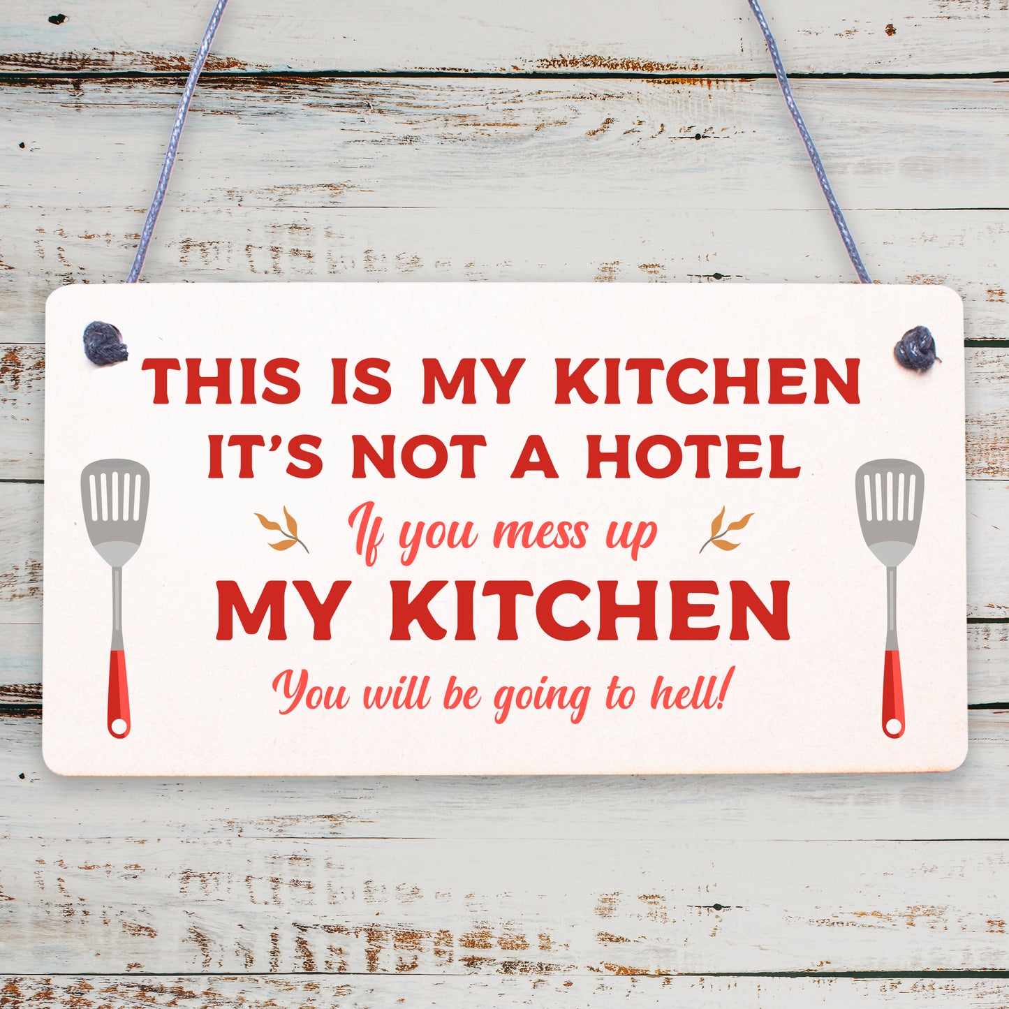 Vintage This Is My Kitchen Funny Plaque Shabby Chic Kitchen Wall Retro Sign Gift