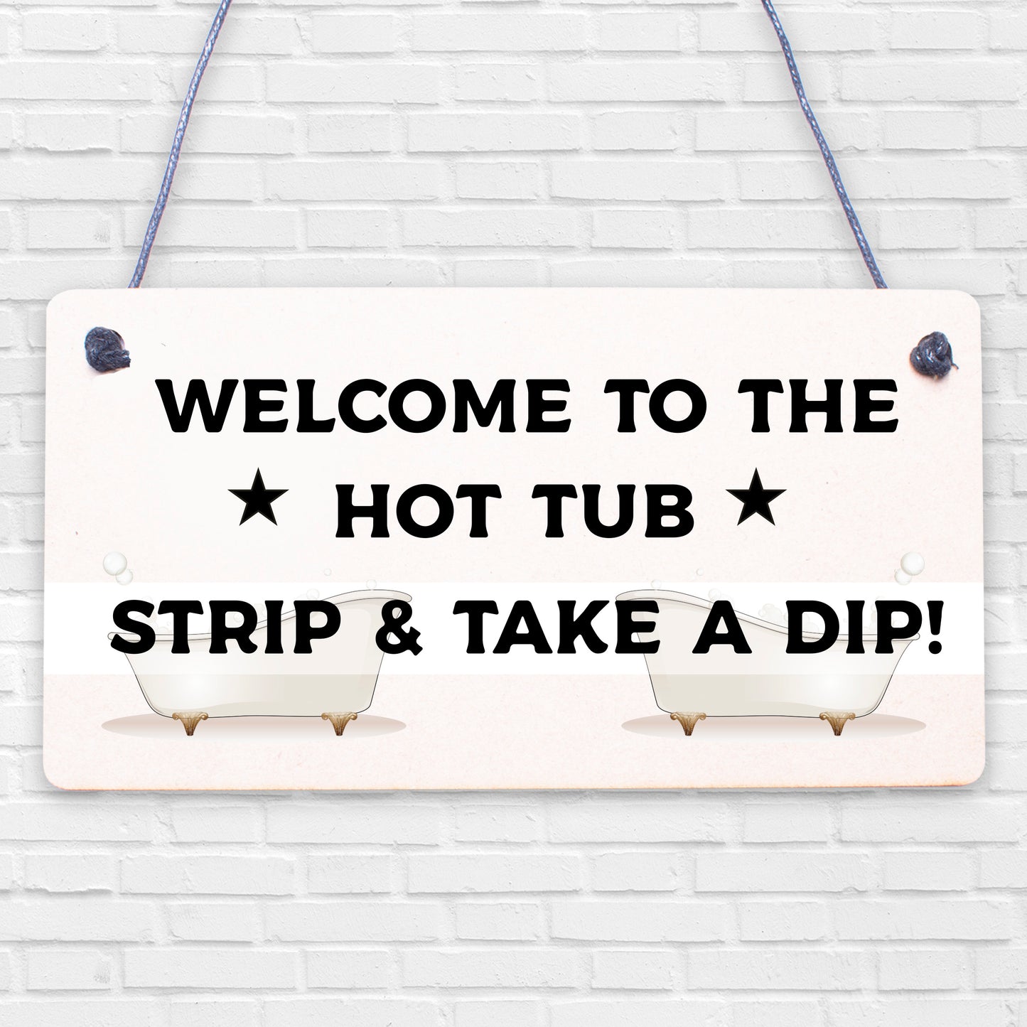 Funny Hot Tub Sign Engraved Wood Sign Wall Door Sign Summerhouse Shed Plaque