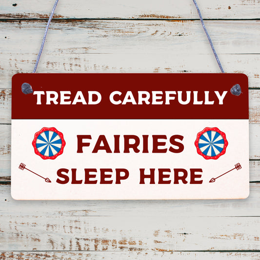 Fairies Sleep Here Garden Shed Fairy Shabby Chic Sign Plaque Home Gift Friend