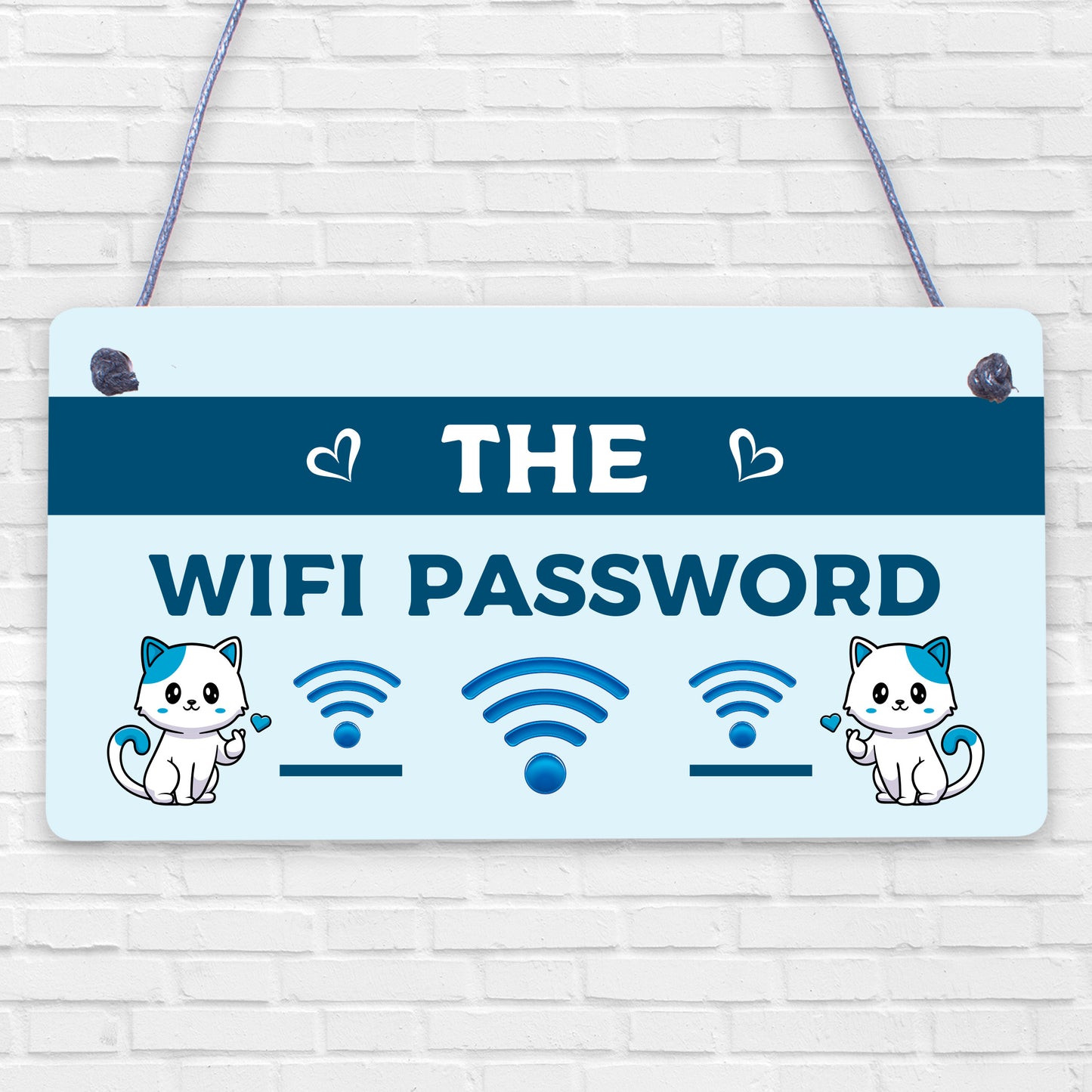 The Wifi Password Chalkboard Home Decor Gift Plaque Home Internet Sign FRIEND