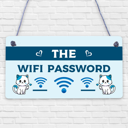 The Wifi Password Chalkboard Home Decor Gift Plaque Home Internet Sign FRIEND