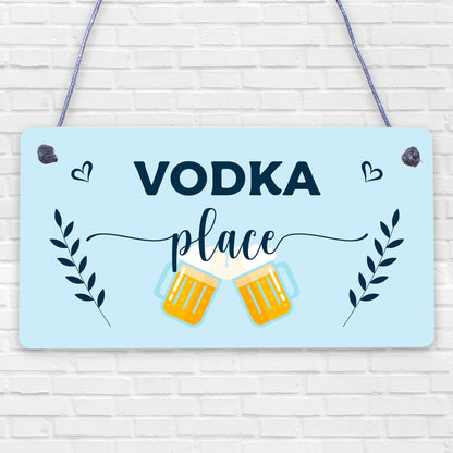 Vodka Palace Alcohol Friendship Gift Man Cave Home Bar Pub Plaque Kitchen Sign