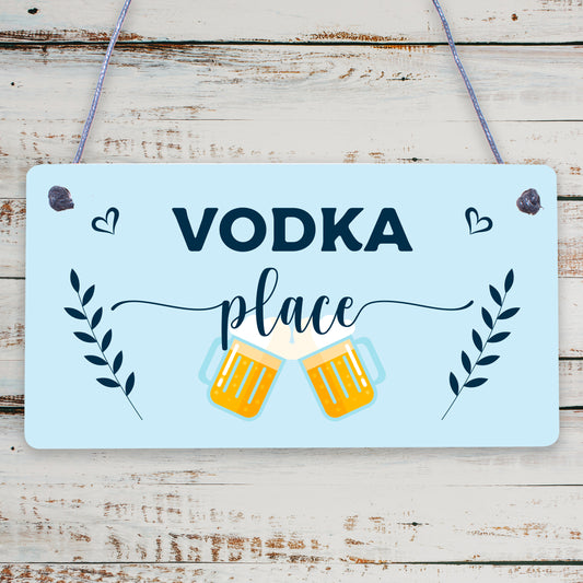 Vodka Palace Alcohol Friendship Gift Man Cave Home Bar Pub Plaque Kitchen Sign