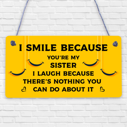 Funny Sister Plaque Gift For Sister Sign Funny Gift For Her Birthday Christmas