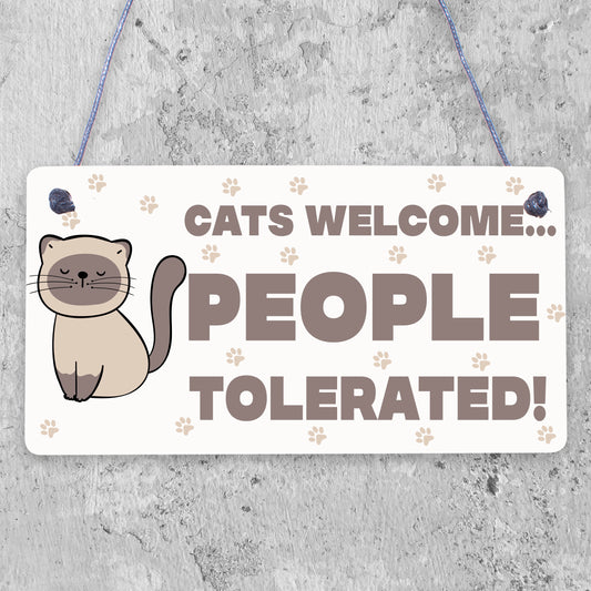 Cat Signs For Home Funny Hanging Cat House Sign Animal Cat Lover Gifts