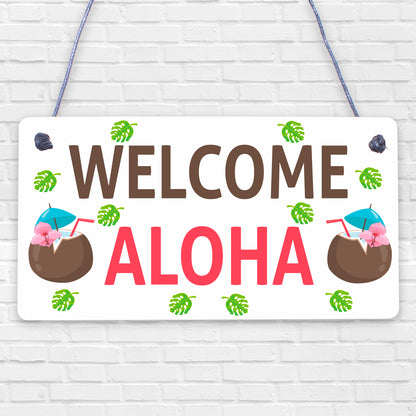 Tiki Bar Garden Welcome Sign Home Bar Novelty Decor Signs Tiki Decor Gifts