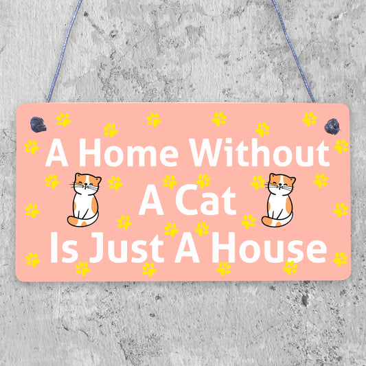 Cat Signs For Home Funny Cat Gift For Cat Lovers Novelty Home Decor Animal Gifts