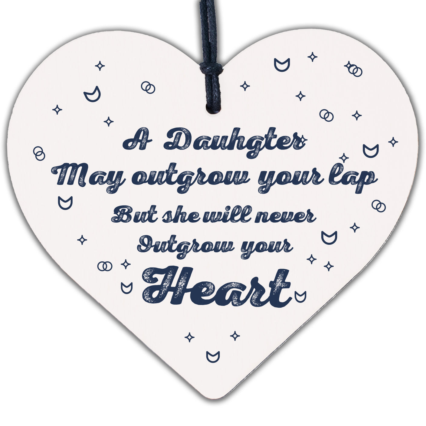 Daughter Gifts From Mum And Dad Wooden Heart Plaque Christmas Gifts For Daughter