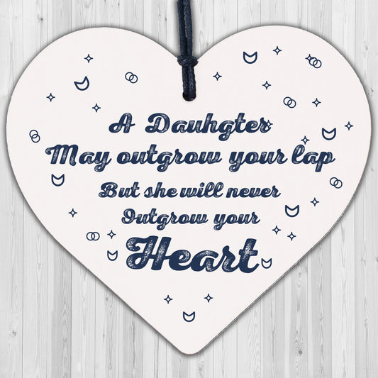 Daughter Gifts From Mum And Dad Wooden Heart Plaque Christmas Gifts For Daughter