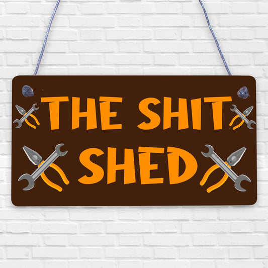 Funny Rude Garden Shed Sign Hanging Door Plaque Shed Sign Family Gift For Men