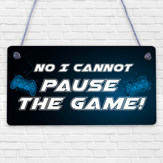 Gamer Sign Player Online Retro Gaming Sign Wall Bedroom Door Sign Gift For Son