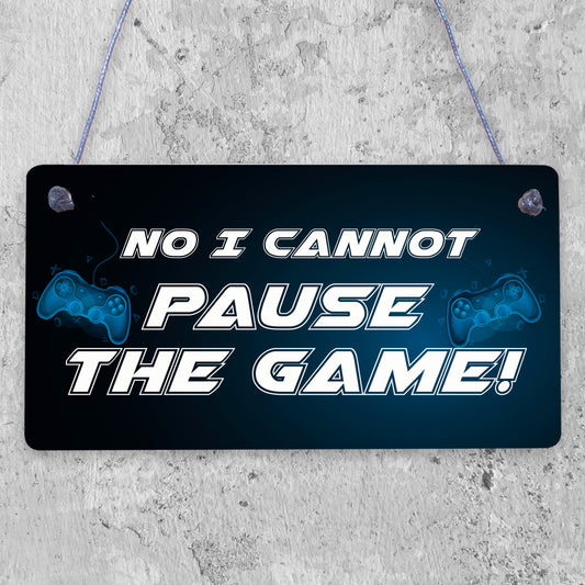 Gamer Sign Player Online Retro Gaming Sign Wall Bedroom Door Sign Gift For Son