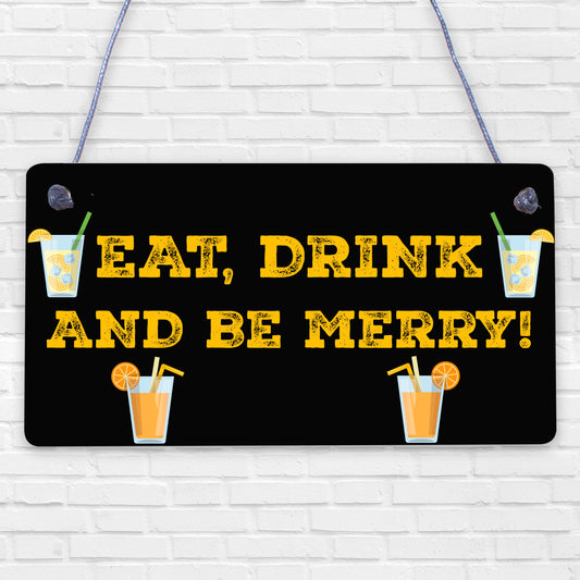 Novelty Be Merry Bar Sign Man Cave Pub Alcohol Gin Beer Christmas Gifts For Him