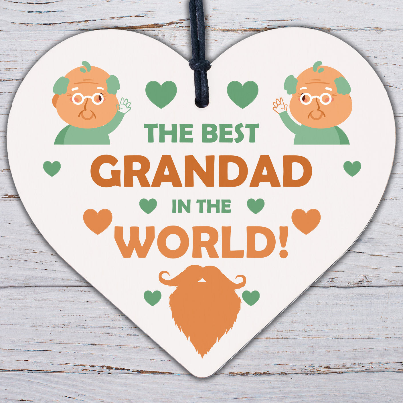 Grandad Keyring Engraved Wood Gift For Fathers Day Birthday Gift For Grandad