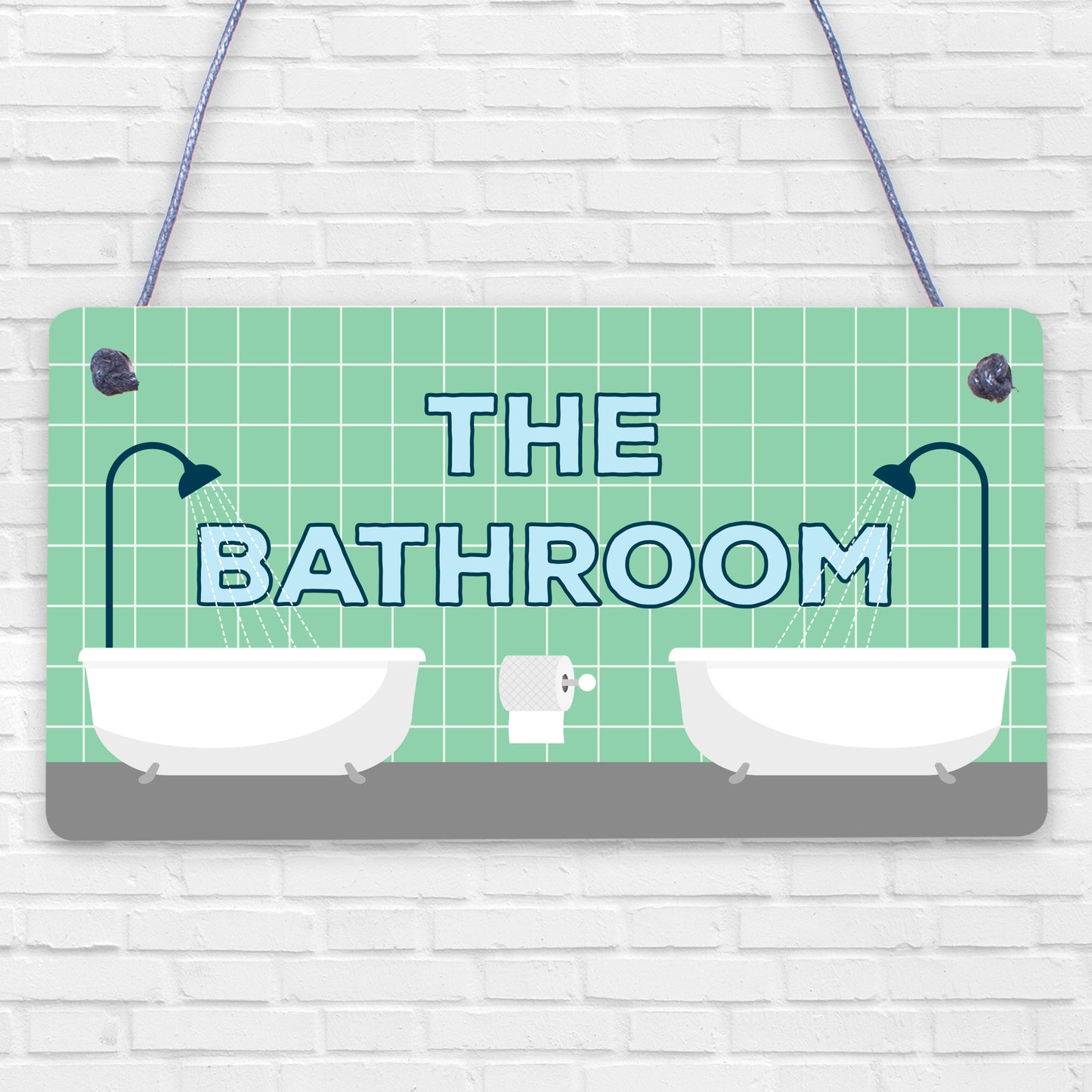 The Bathroom Nautical Theme Bathroom Sign Decorations Shabby Chic Toilet Sign