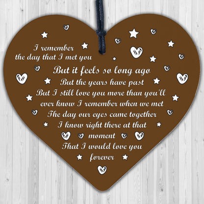 Handmade Boyfriend Girlfriend Husband Wife Gift Wooden Heart Valentines Day Gift