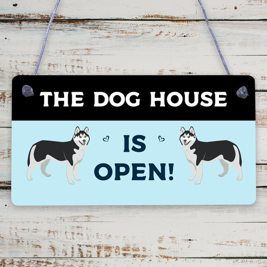 Funny Home Bar Sign DOG HOUSE Man Cave Garage Door Sign Alcohol Gift