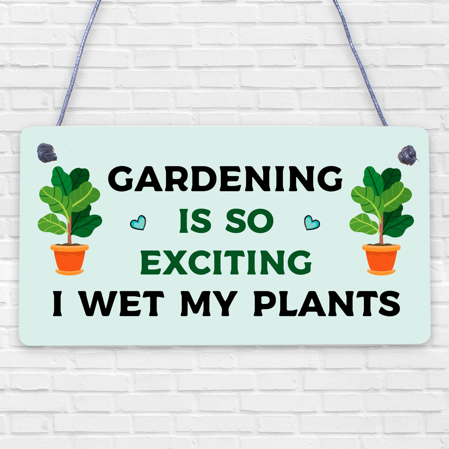 Funny Hanging Garden Sign For Summerhouse Shed Family Gift New Home Gift