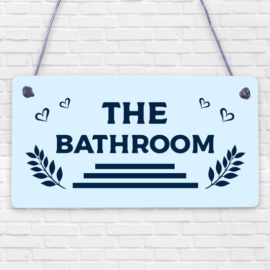 Nautical Bathroom Decor Hanging Sign Home Decor Toilet Decorations Beach Gifts