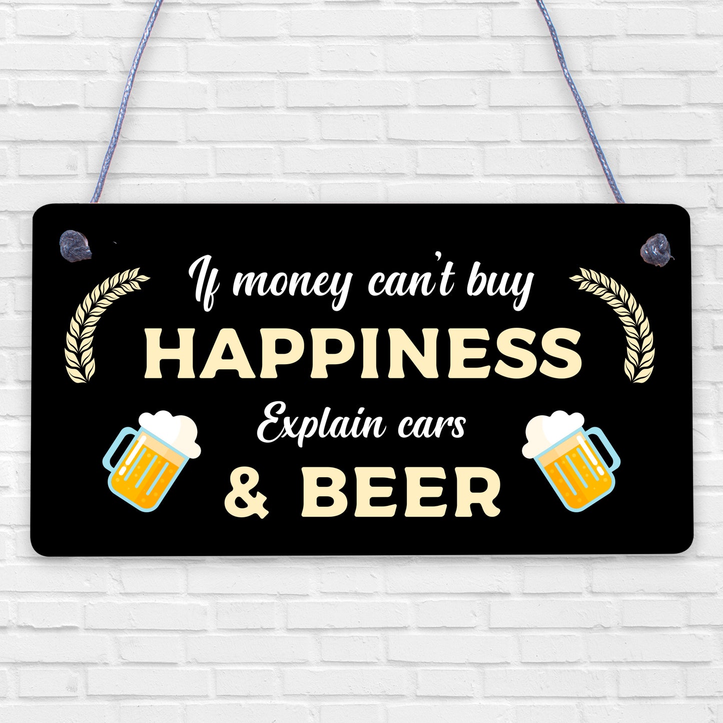 Beer Car Lover Gifts For Men Man Cave Garage Sign Birthday Gifts For Dad Grandad