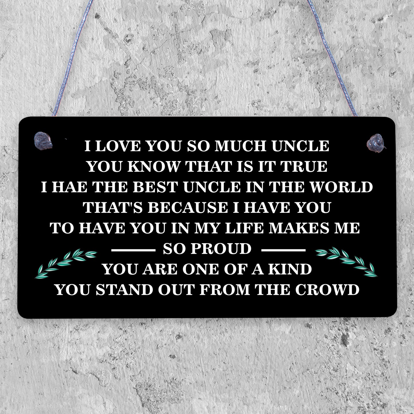 Best Uncle Plaque Gift For Birthday Christmas Gift For Brother From Niece Nephew