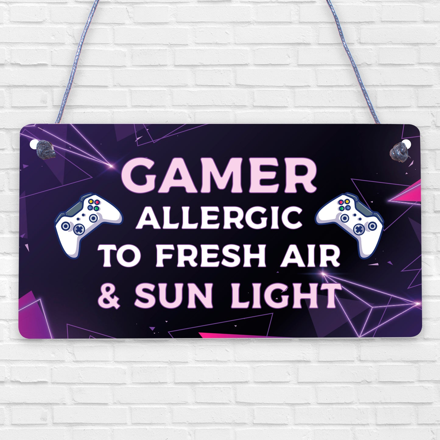 Gaming Novelty Sign Gamer Christmas Gifts For Son Brother Boys Bedroom Decor