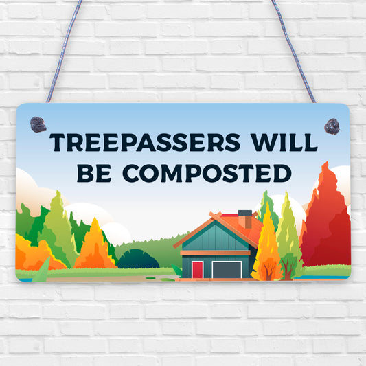 Funny Engraved Garden Signs Hanging Garden Shed Fence Plaque Home Decor Gift