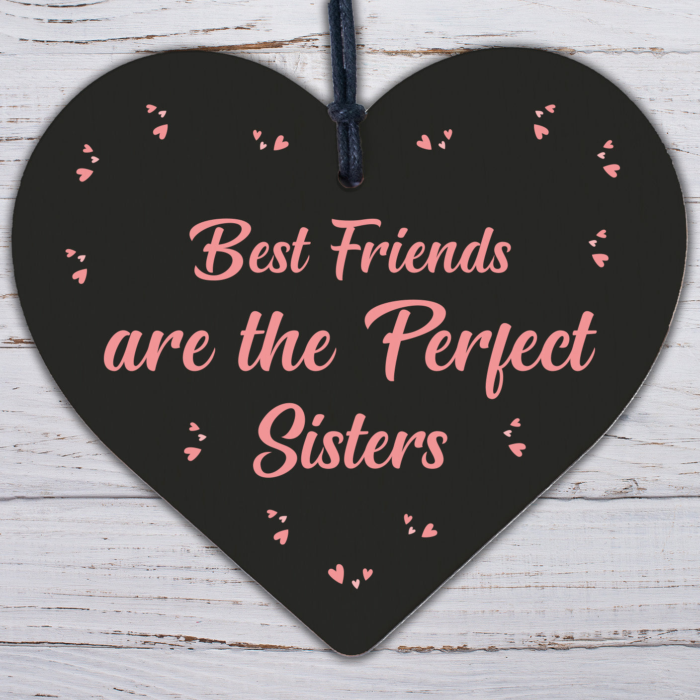 BEST FRIEND SISTER Plaque Thank You Gift Heart Keepsake Gift For Her Women