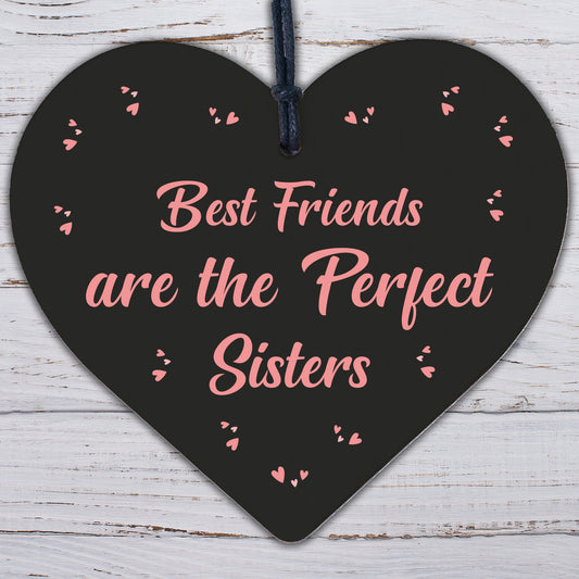 BEST FRIEND SISTER Plaque Thank You Gift Heart Keepsake Gift For Her Women