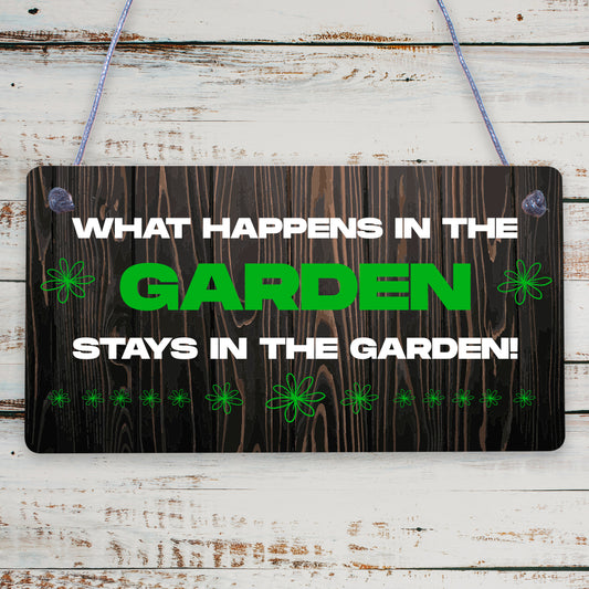 Funny Garden Signs And Plaques Hanging Summerhouse Sign Home Decor Family Gift