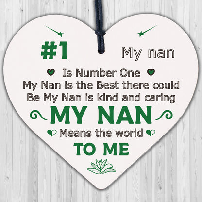 Gifts For Nan Wooden Heart Birthday Thank You Gifts For Nan From Grandchildren