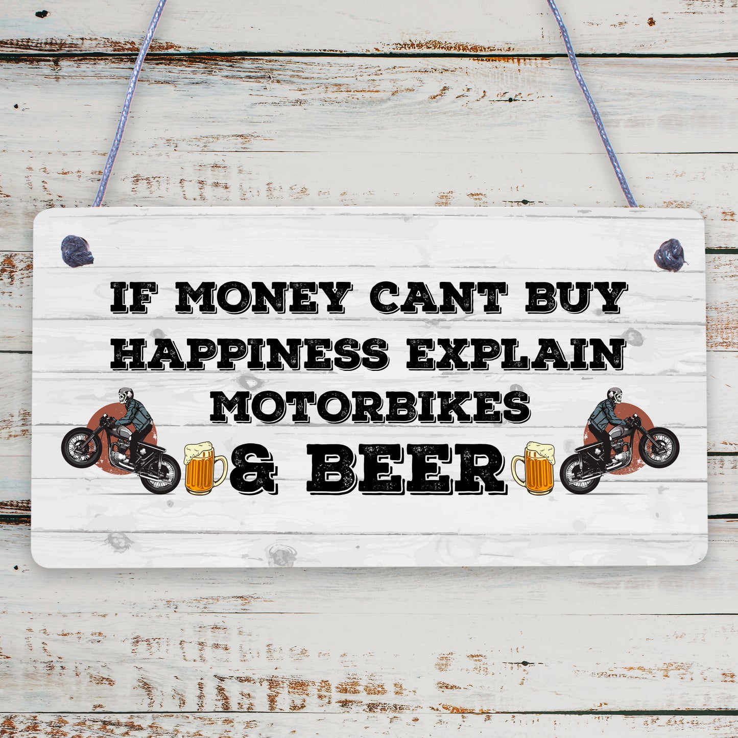 Biker Themed Gift For Road Biker Beer Plaque Dad Grandad Uncle Son Gifts For Him