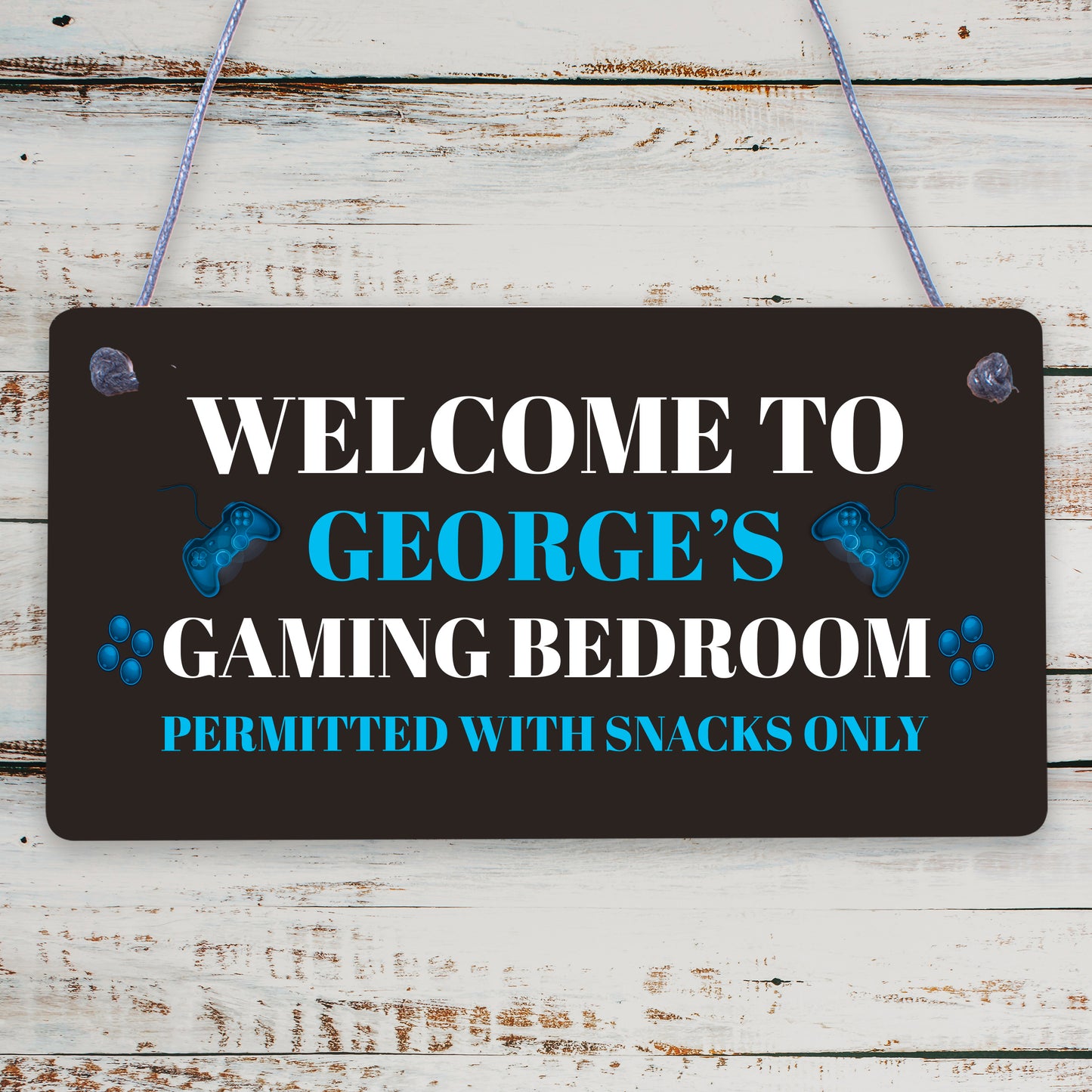 Funny Gamer Gift Playstation Lover Gift Games Room Bedroom Man Cave Sign