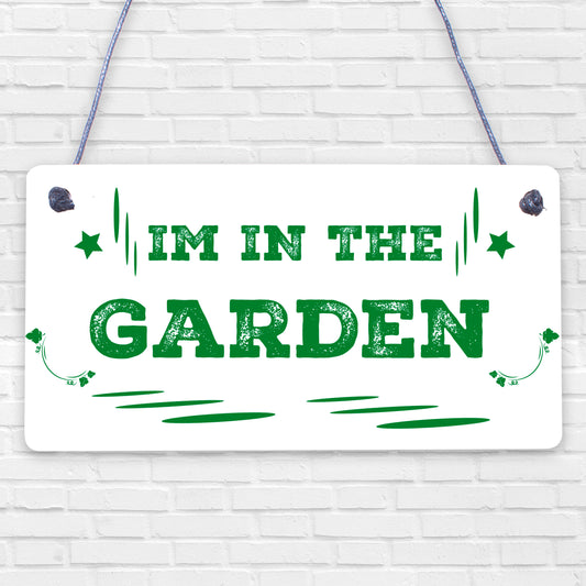 Novelty Garden Hanging Signs And Plaques Backyard Allotment Shed Sign Gifts