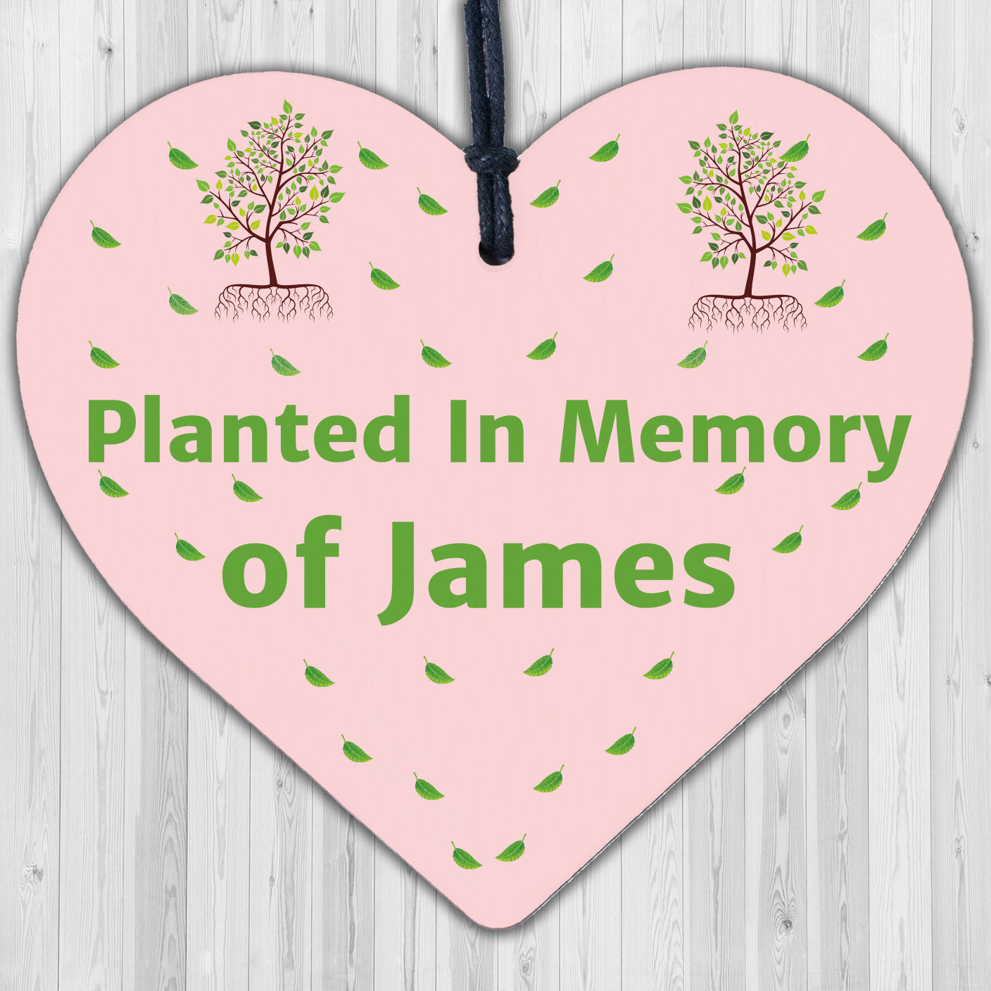 In Memory Plaque Mum Dad Nan Grandad Memorial Gift Wooden Heart Plaque