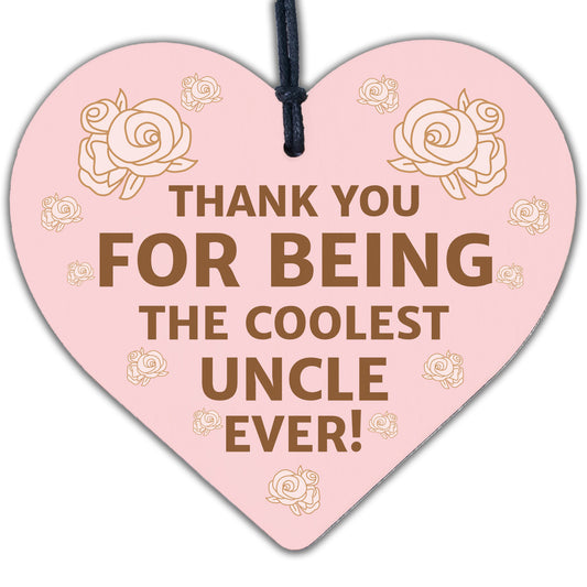 Gift For Coolest Uncle Birthday Christmas Heart Novelty Thank You Gift For Him