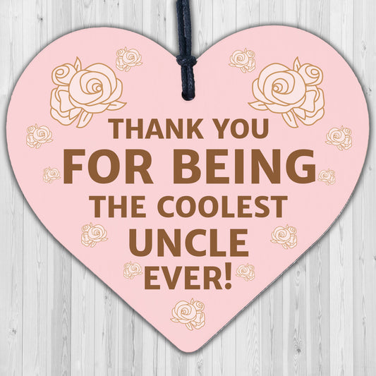 Gift For Coolest Uncle Birthday Christmas Heart Novelty Thank You Gift For Him