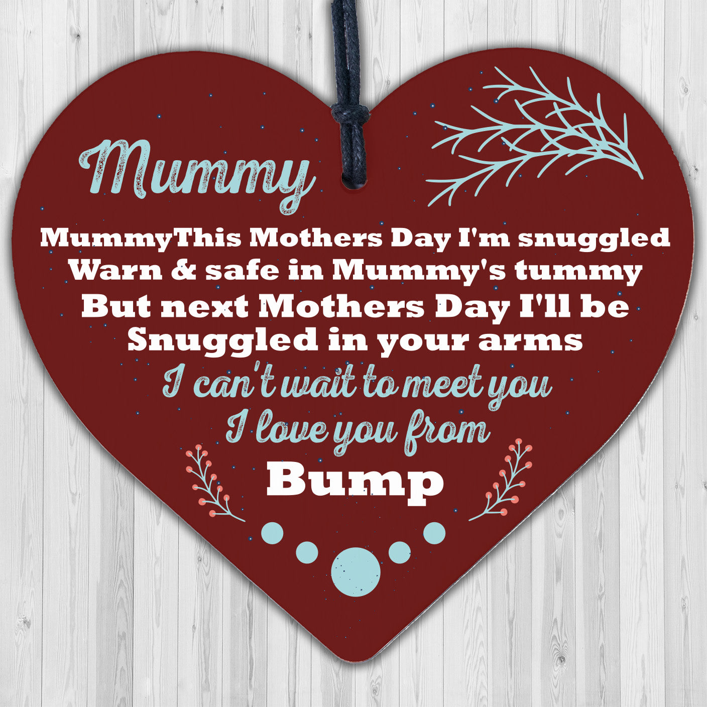 Mummy To Be Gifts Mothers Day Gift From Bump Wood Heart Sign Mum Gifts