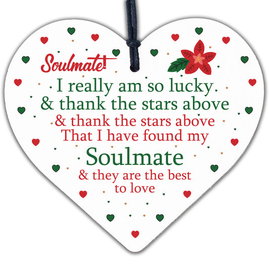 Soulmate Gifts For Him Her Heart Plaque Anniversary Birthday Husband Wife Gift